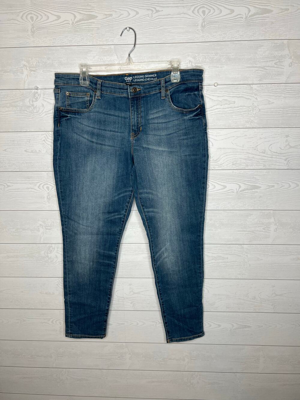 Gap Factory Legging Skimmer medium wash jeans Size 16/33R